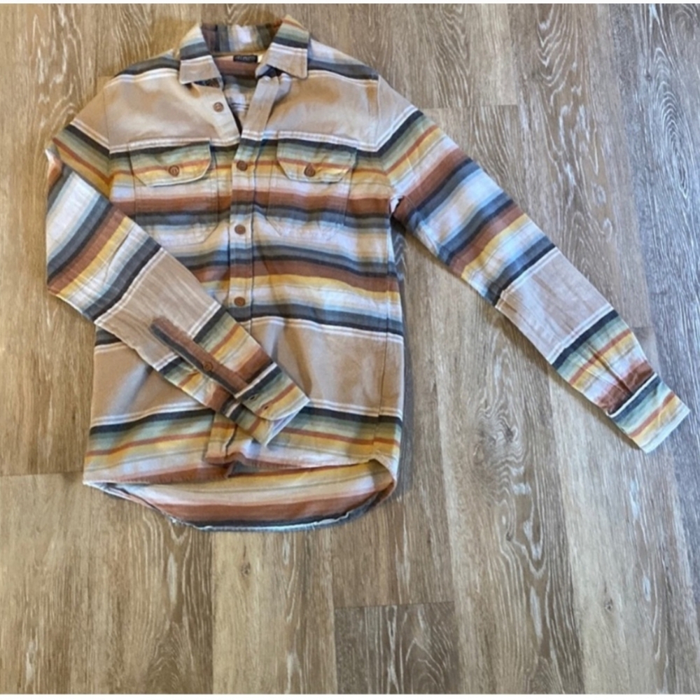 Vintage 90 Western Cotton Flannel Southwestern Chic Cozy Cowgirl Size XS